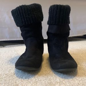 Xhilration women’s boots- black- size 7